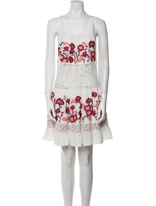 For Love & Lemons Floral Print Mini Dress