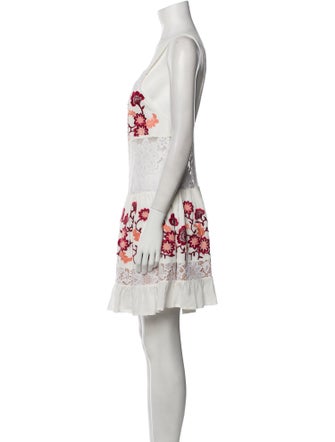 For Love & Lemons Floral Print Mini Dress