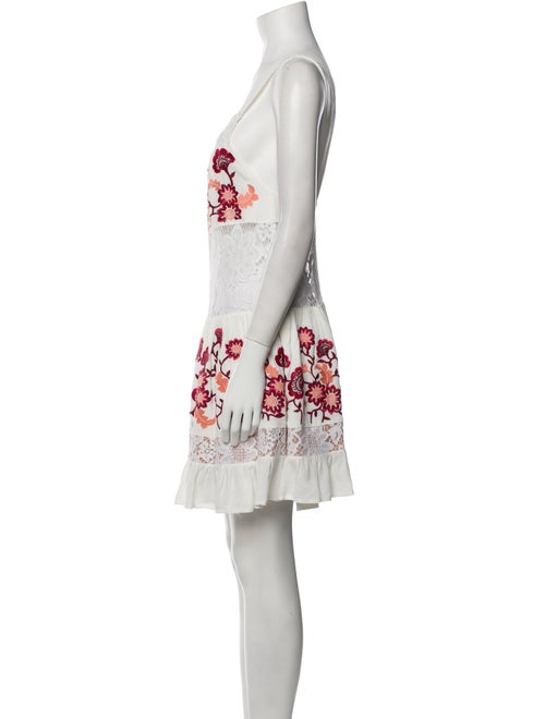 For Love & Lemons Floral Print Mini Dress