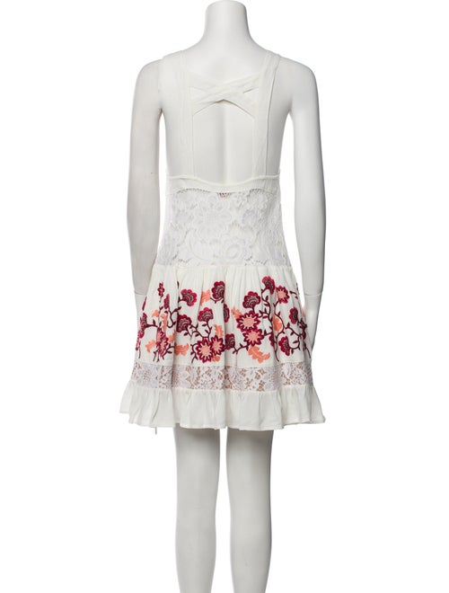 For Love & Lemons Floral Print Mini Dress