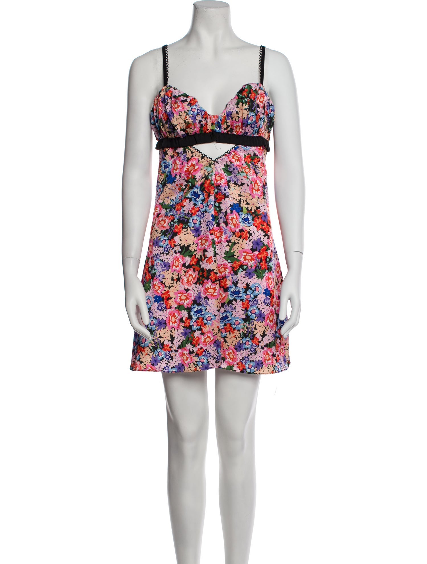 For Love & Lemons Floral Print Mini Dress