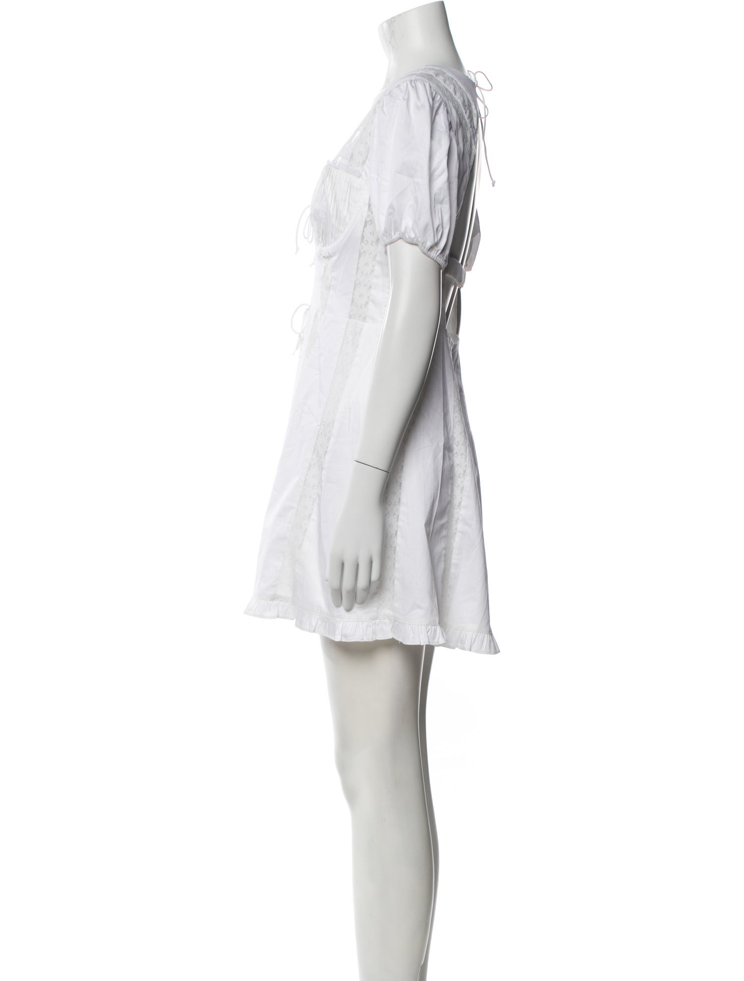 For Love & Lemons V-Neck Mini Dress