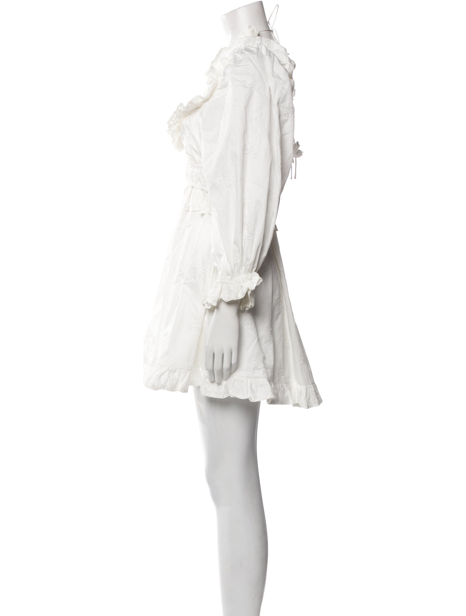 For Love & Lemons V-Neck Mini Dress