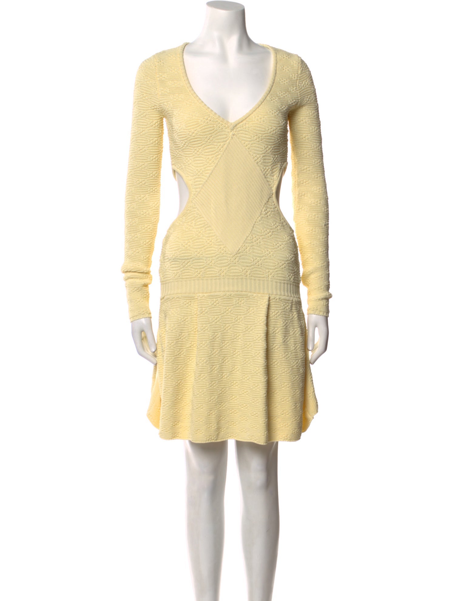 For Love & Lemons V-Neck Mini Dress