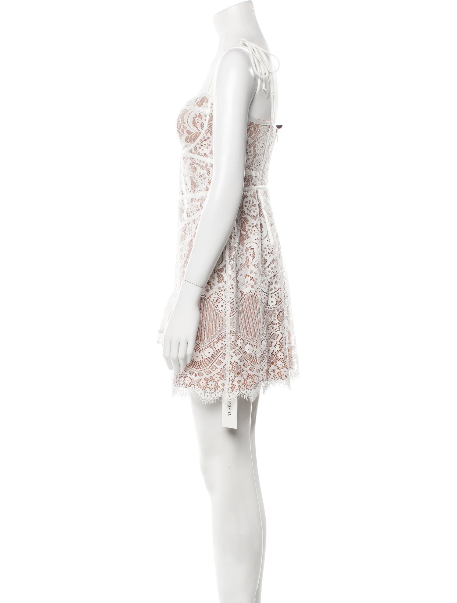 For Love & Lemons Lace Pattern Mini Dress