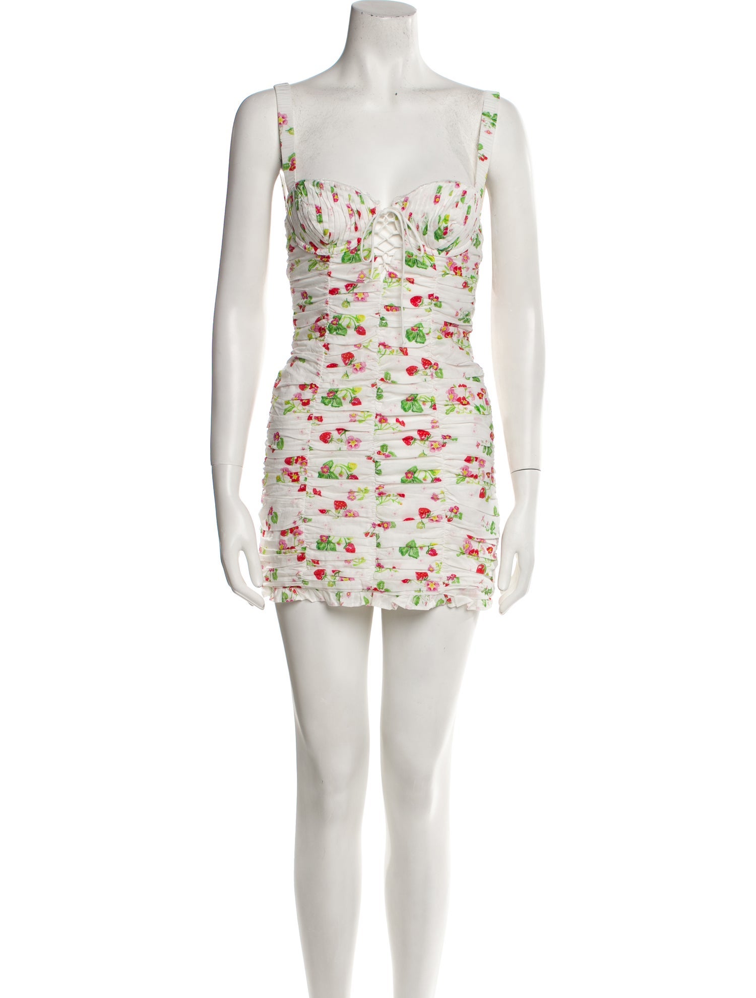For Love & Lemons Floral Print Mini Dress
