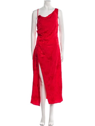 For Love & Lemons Cowl Neck Long Dress