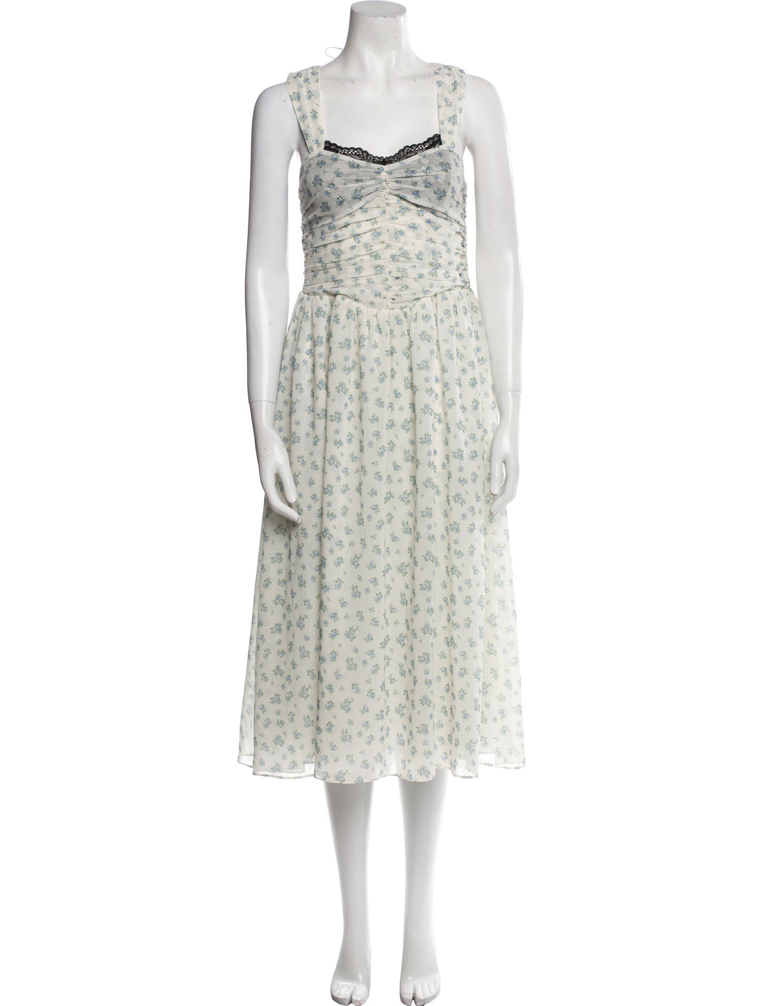 For Love & Lemons Floral Print Long Dress w/ Tags