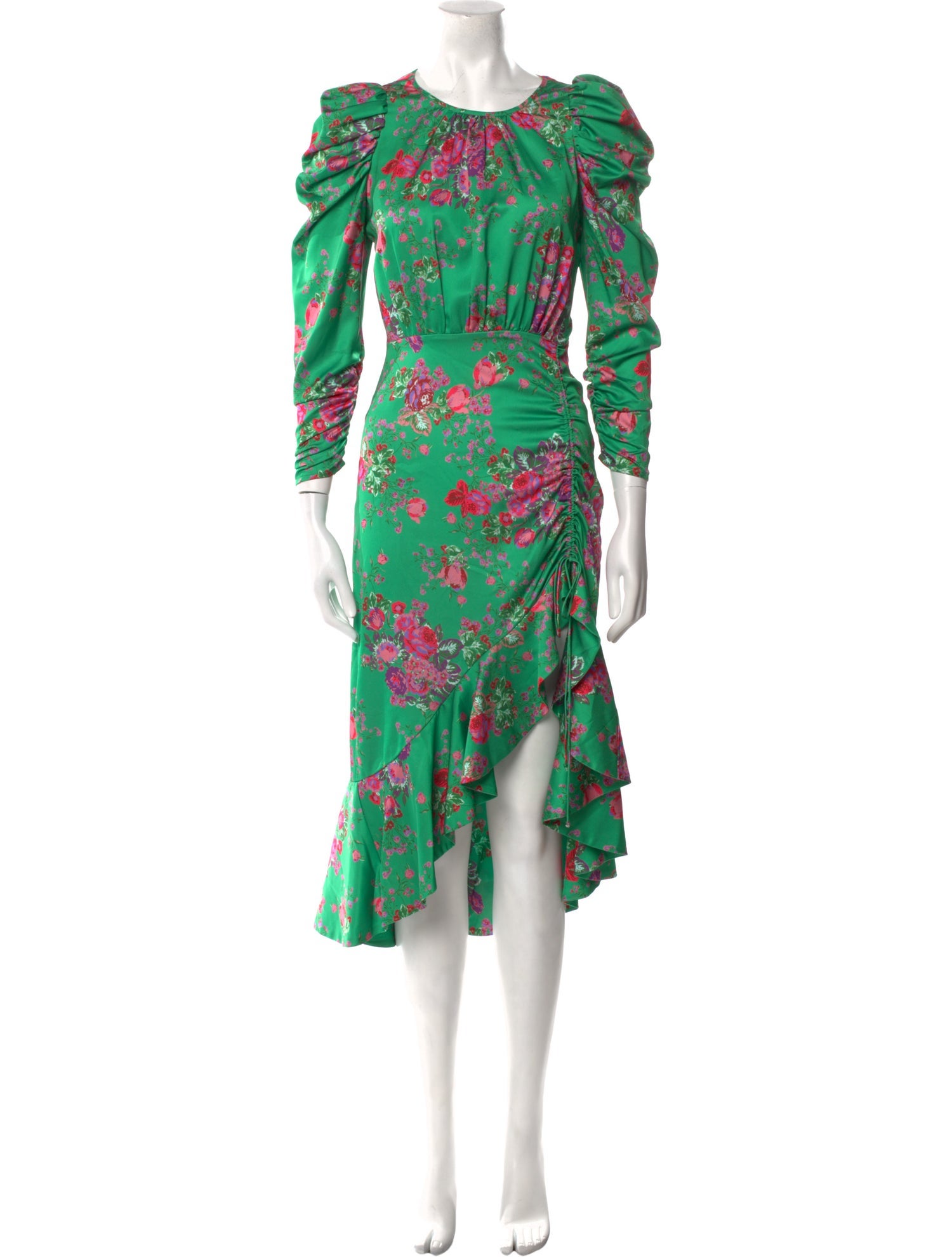 For Love & Lemons Floral Print Midi Length Dress