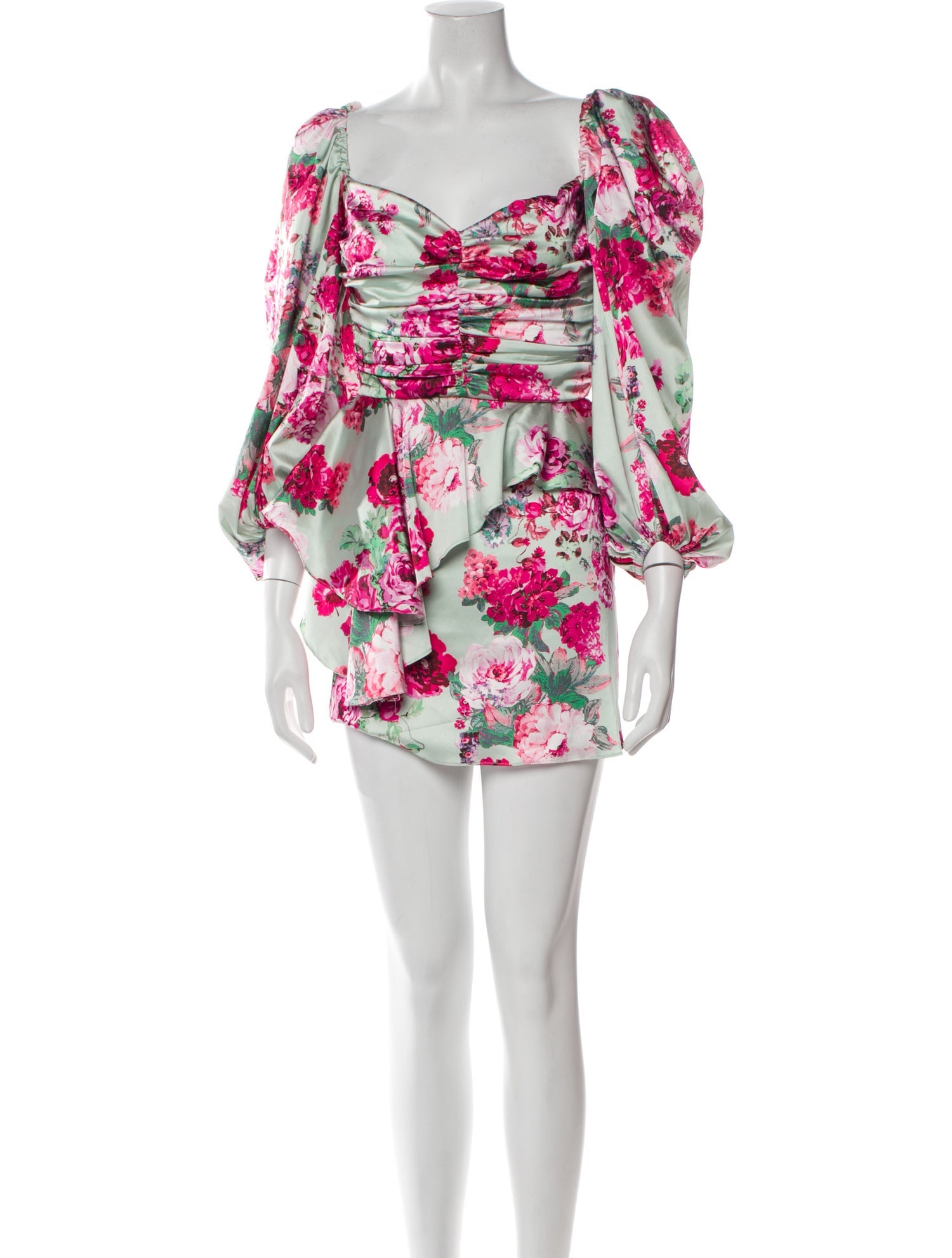 For Love & Lemons Floral Print Mini Dress