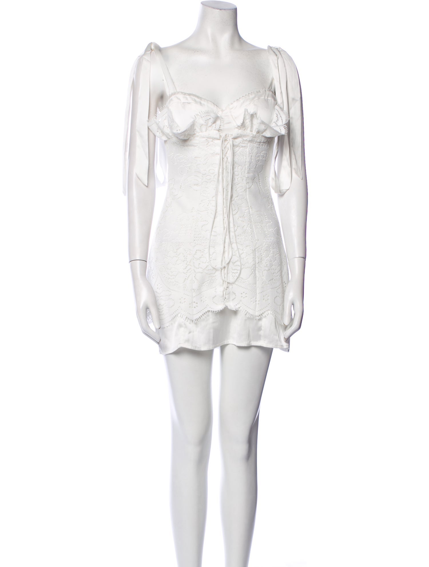 For Love & Lemons Square Neckline Mini Dress