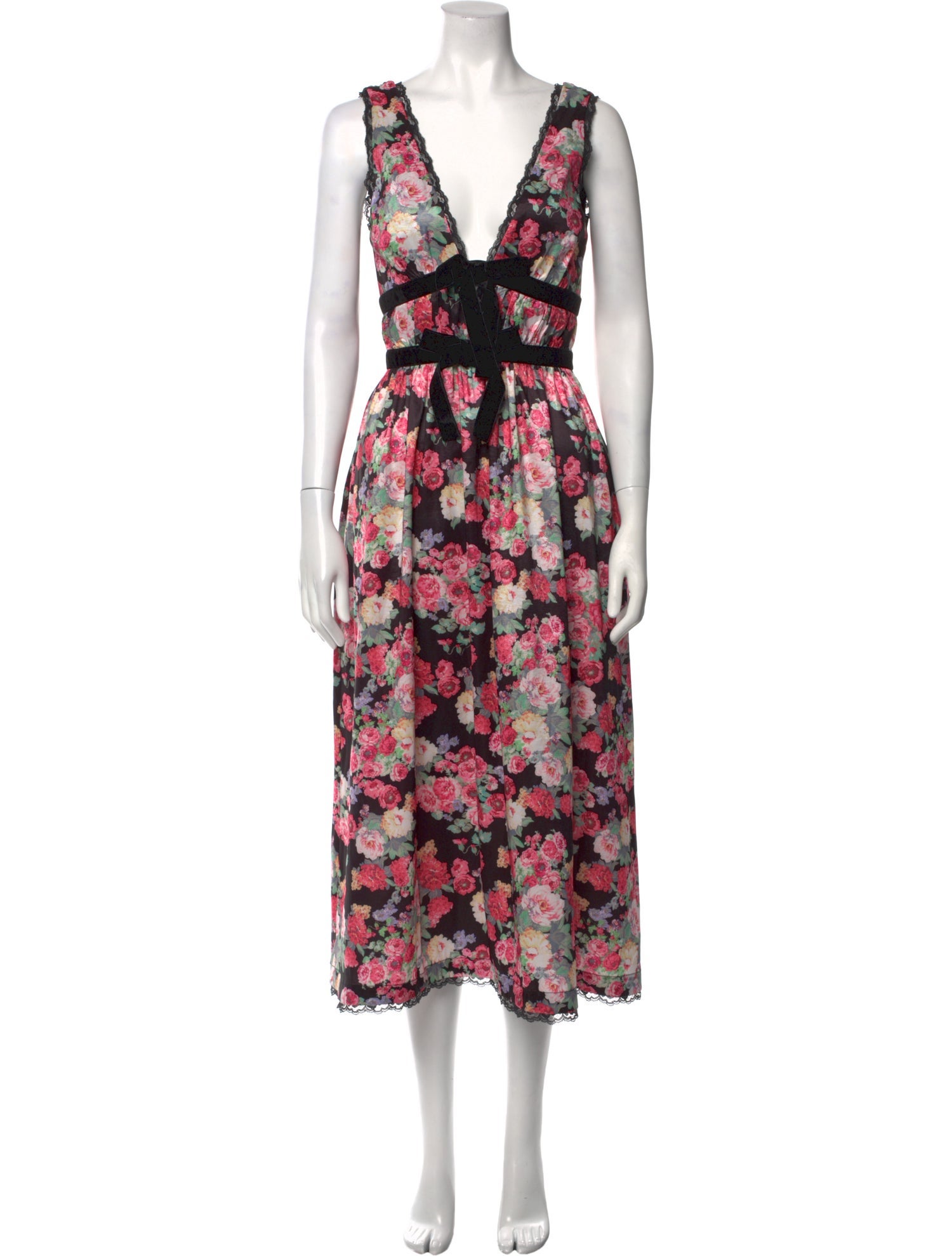 For Love & Lemons Floral Print Long Dress w/ Tags