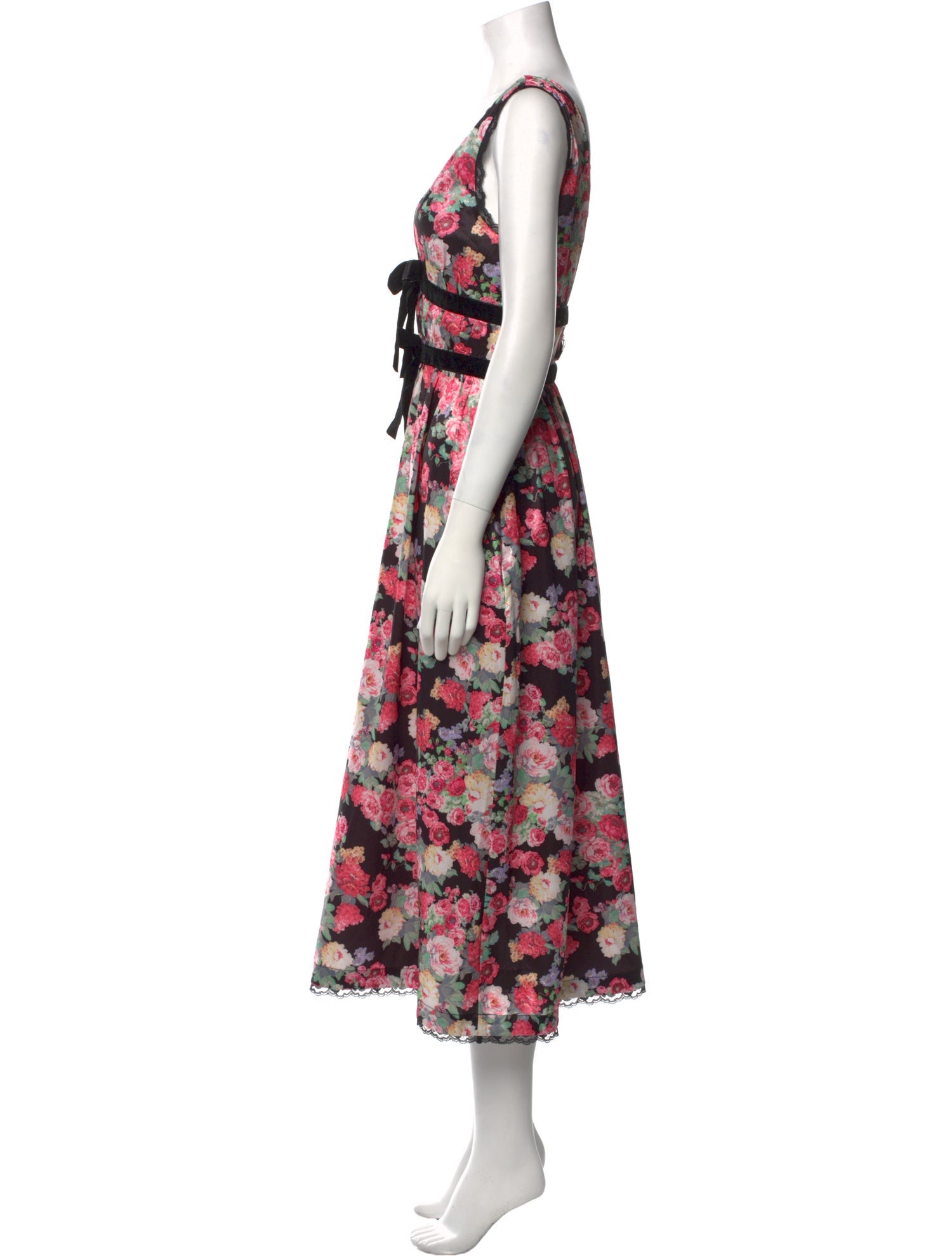 For Love & Lemons Floral Print Long Dress w/ Tags