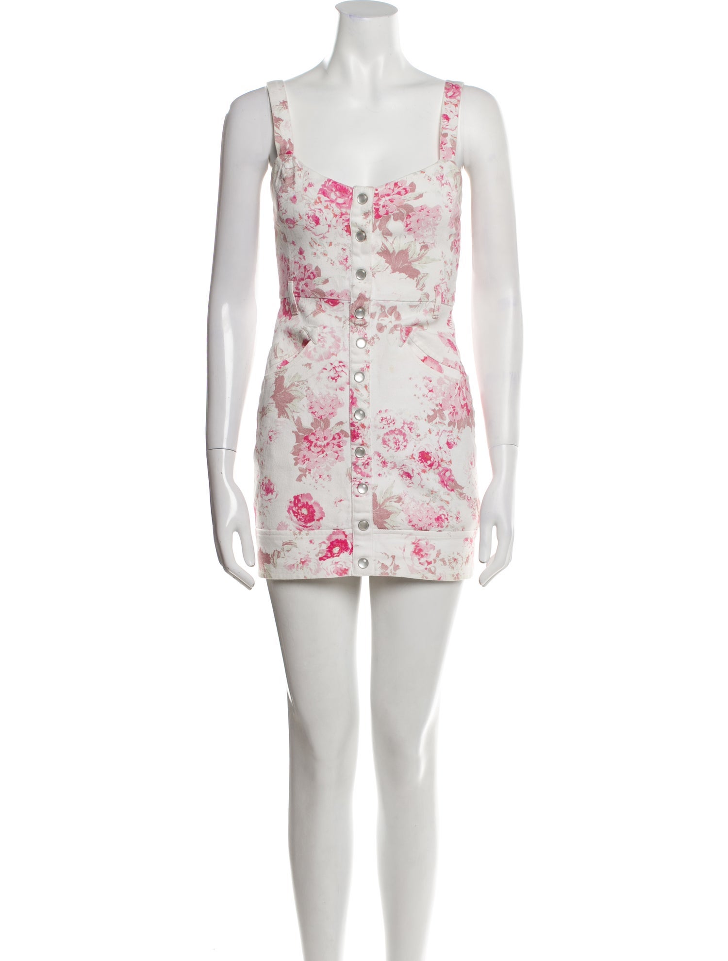 For Love & Lemons Floral Print Mini Dress