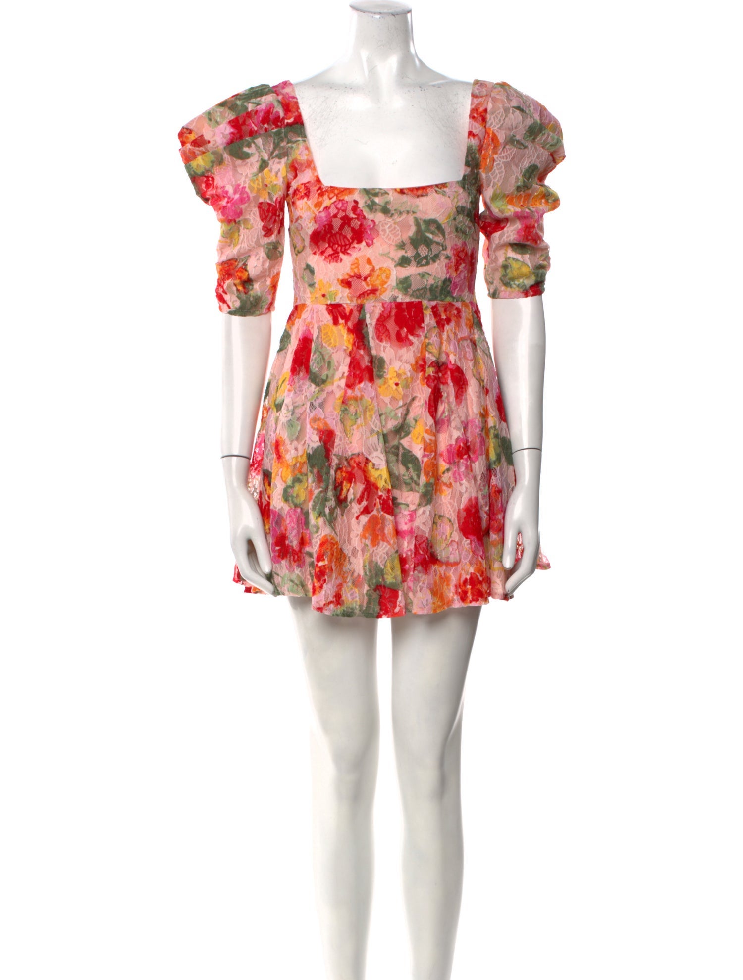 For Love & Lemons Floral Print Mini Dress w/ Tags