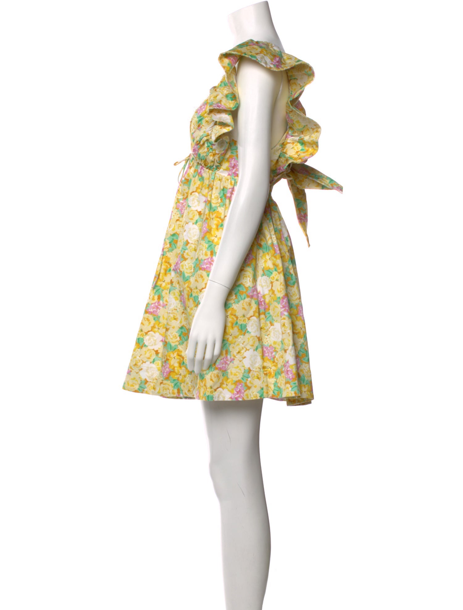 For Love & Lemons Floral Print Mini Dress