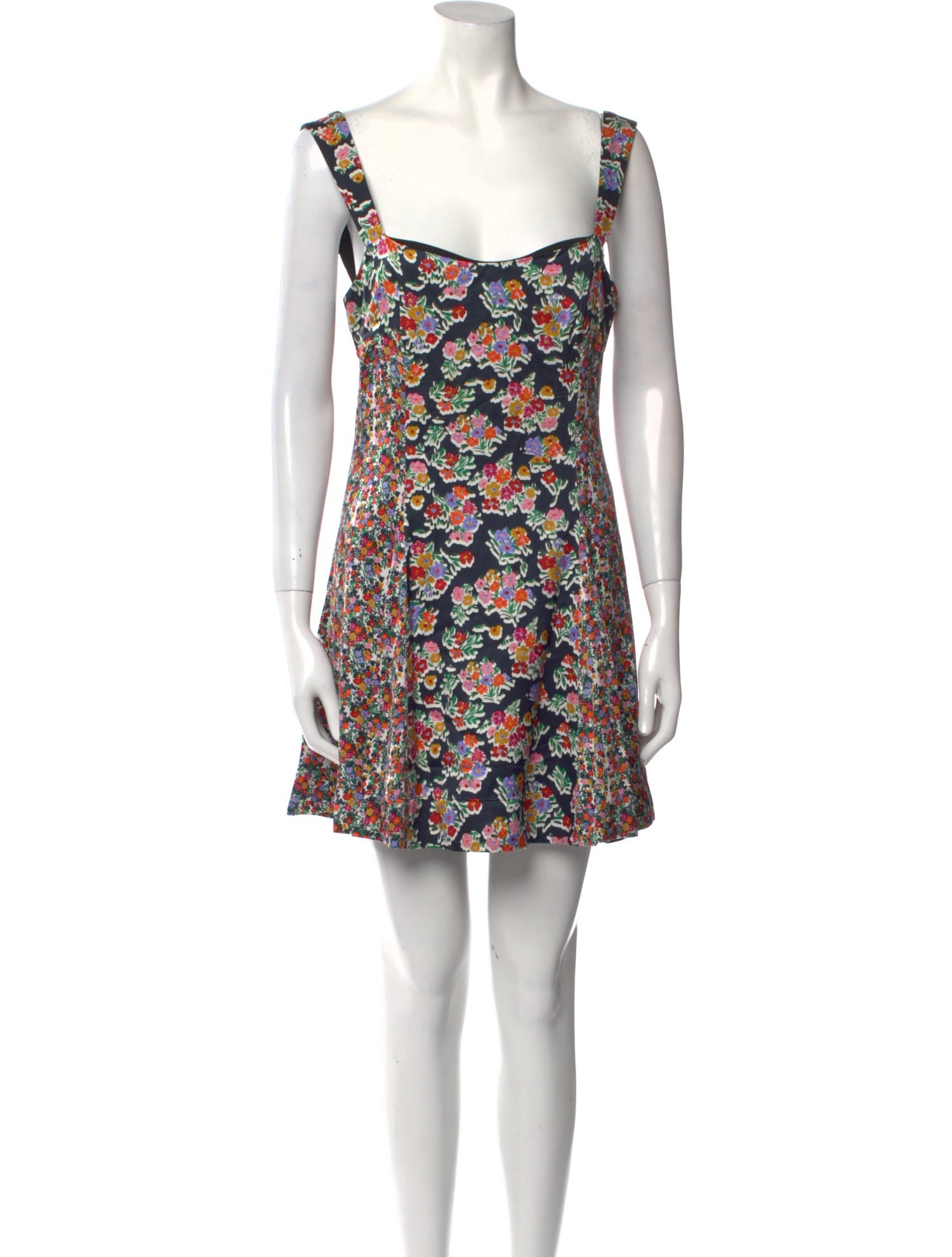 For Love & Lemons Floral Print Mini Dress