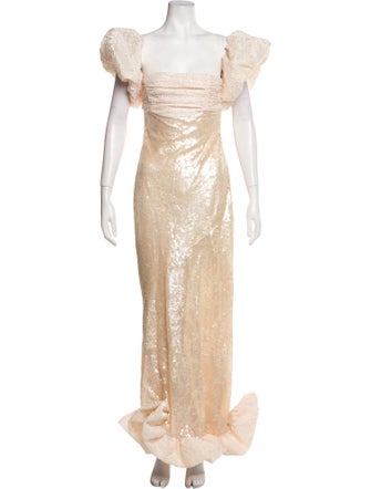 For Love & Lemons Sequin Long Dress