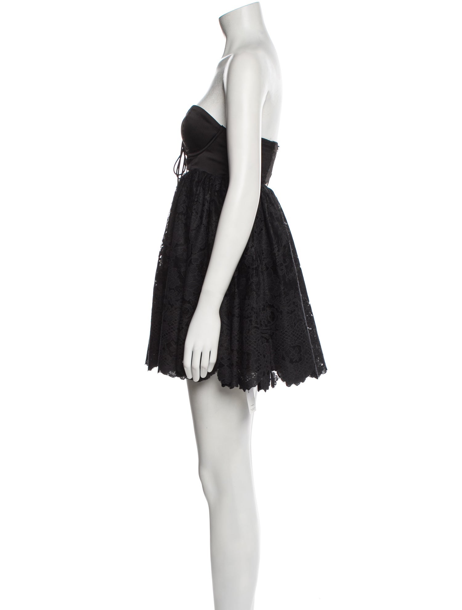 For Love & Lemons Strapless Mini Dress