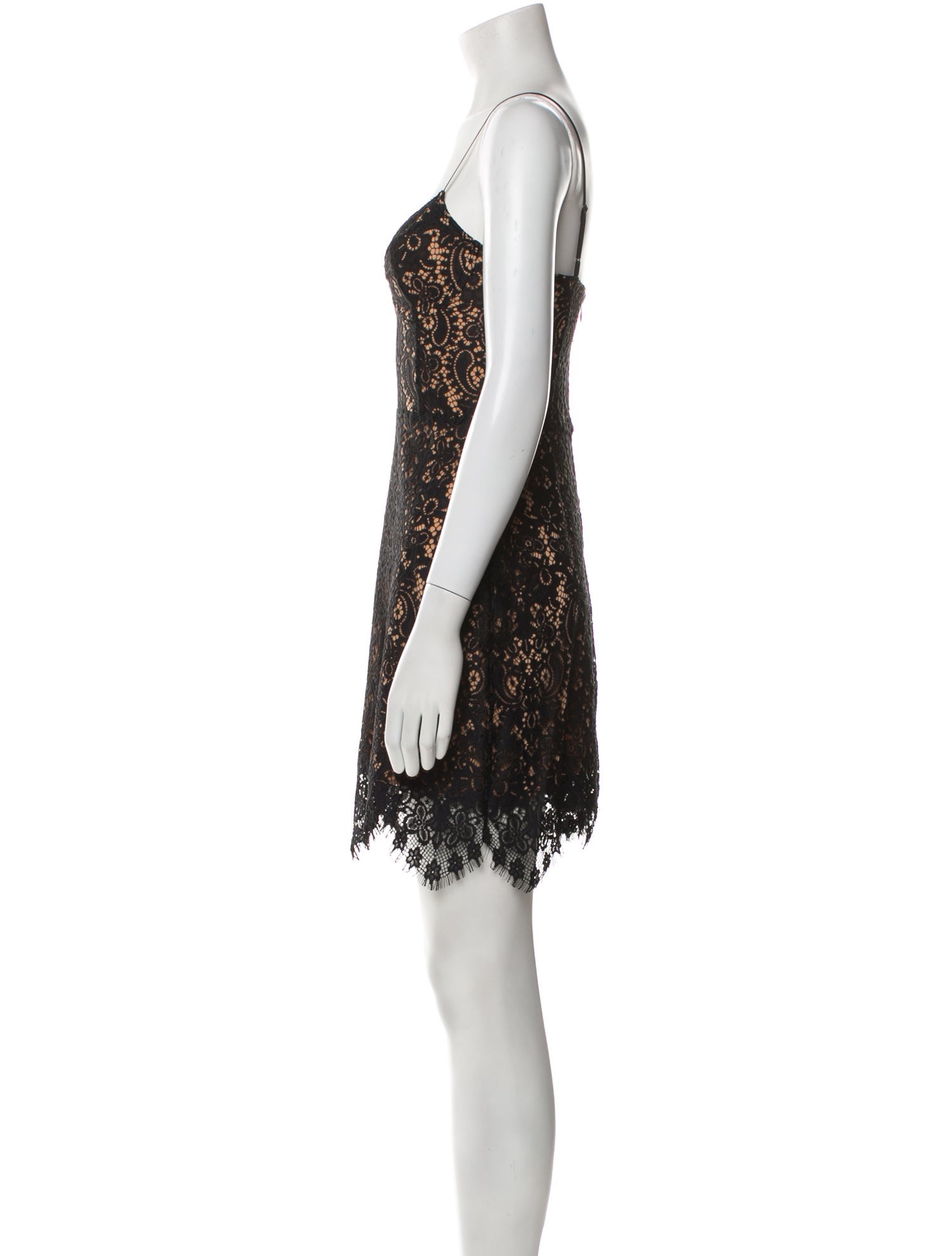 For Love & Lemons Lace Pattern Mini Dress