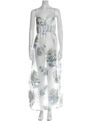 For Love & Lemons Dresses Floral Print Long Dress S