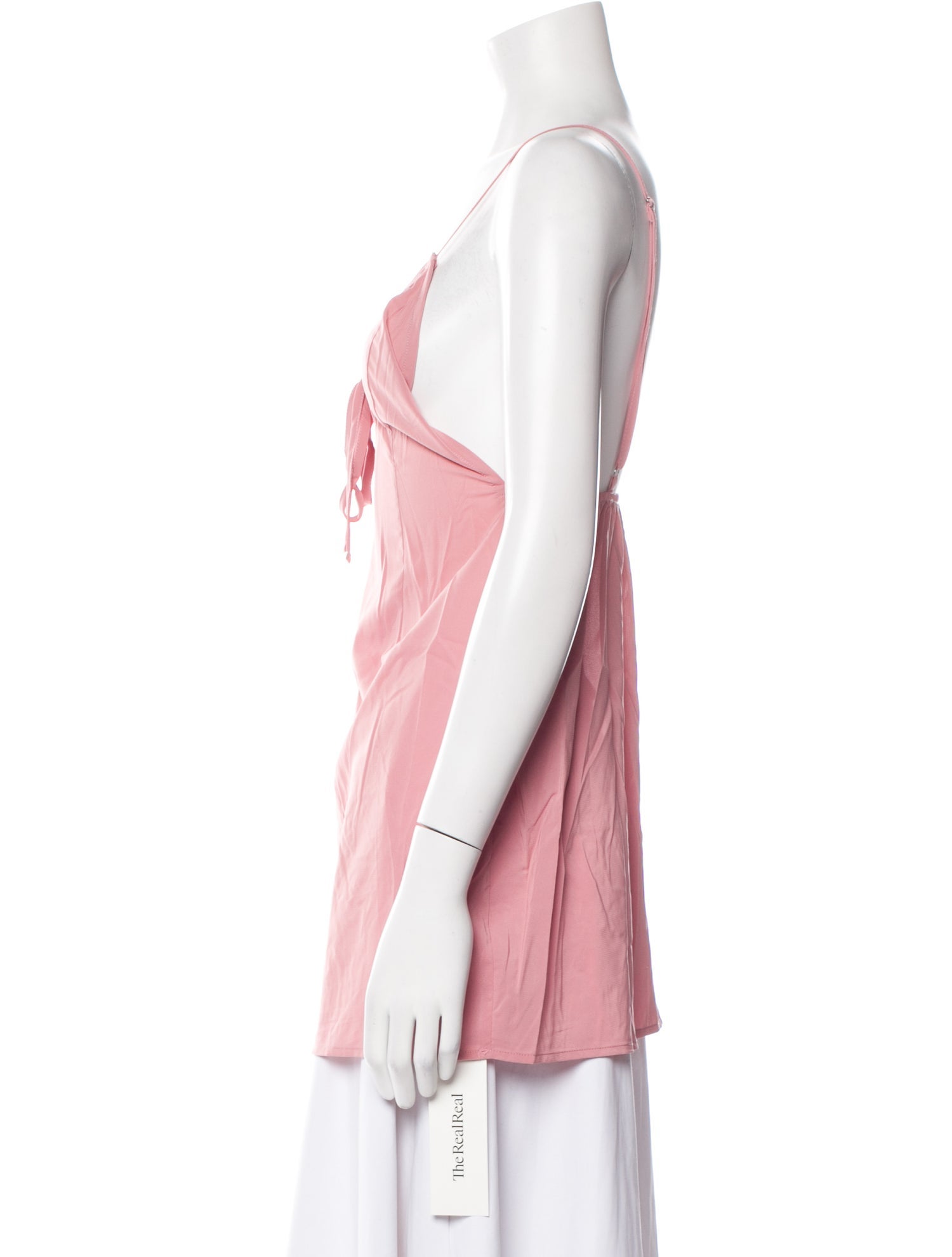 For Love & Lemons Plunge Neckline Sleeveless Top