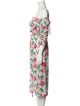 For Love & Lemons Floral Print Midi Length Dress
