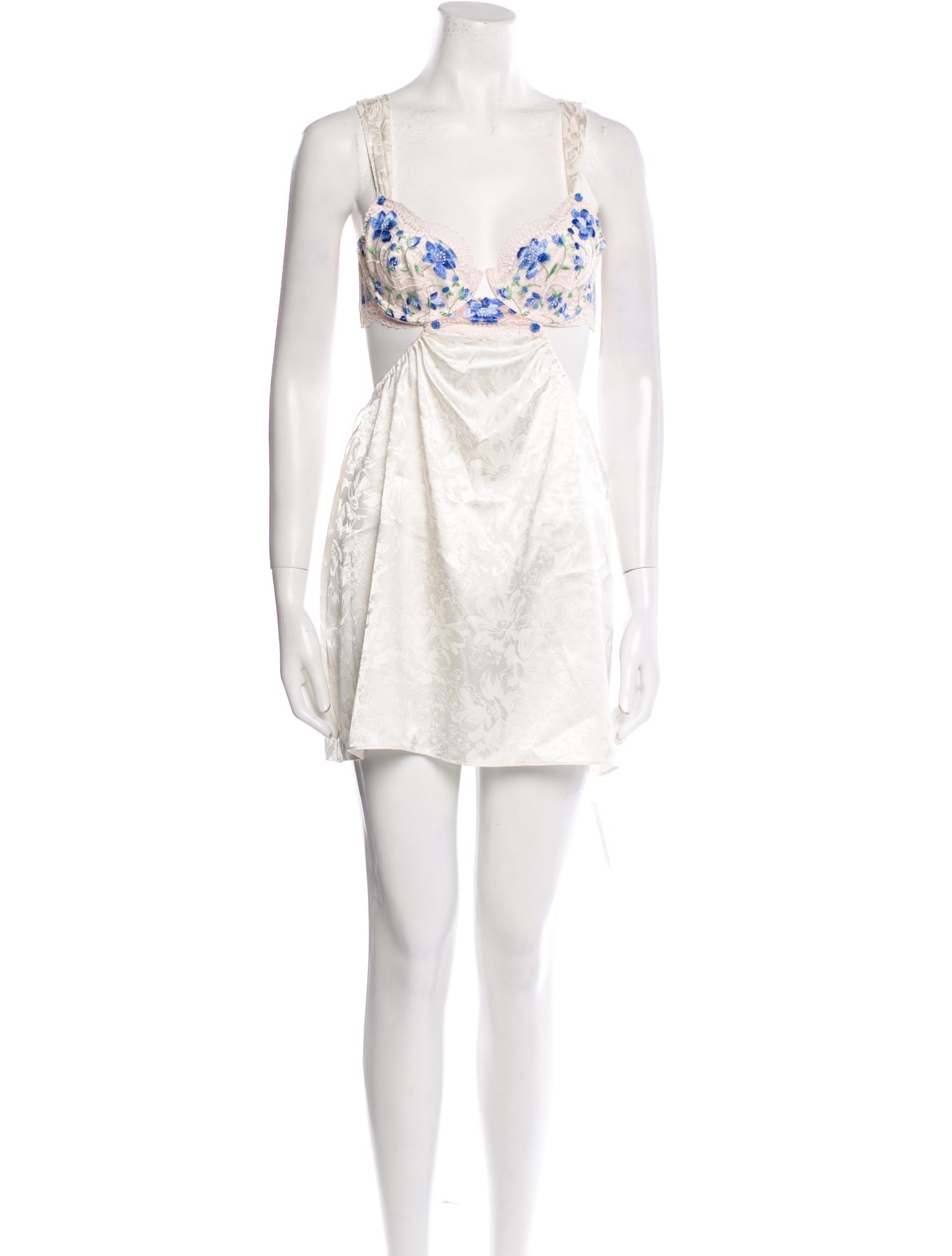 For Love & Lemons V-Neck Mini Dress