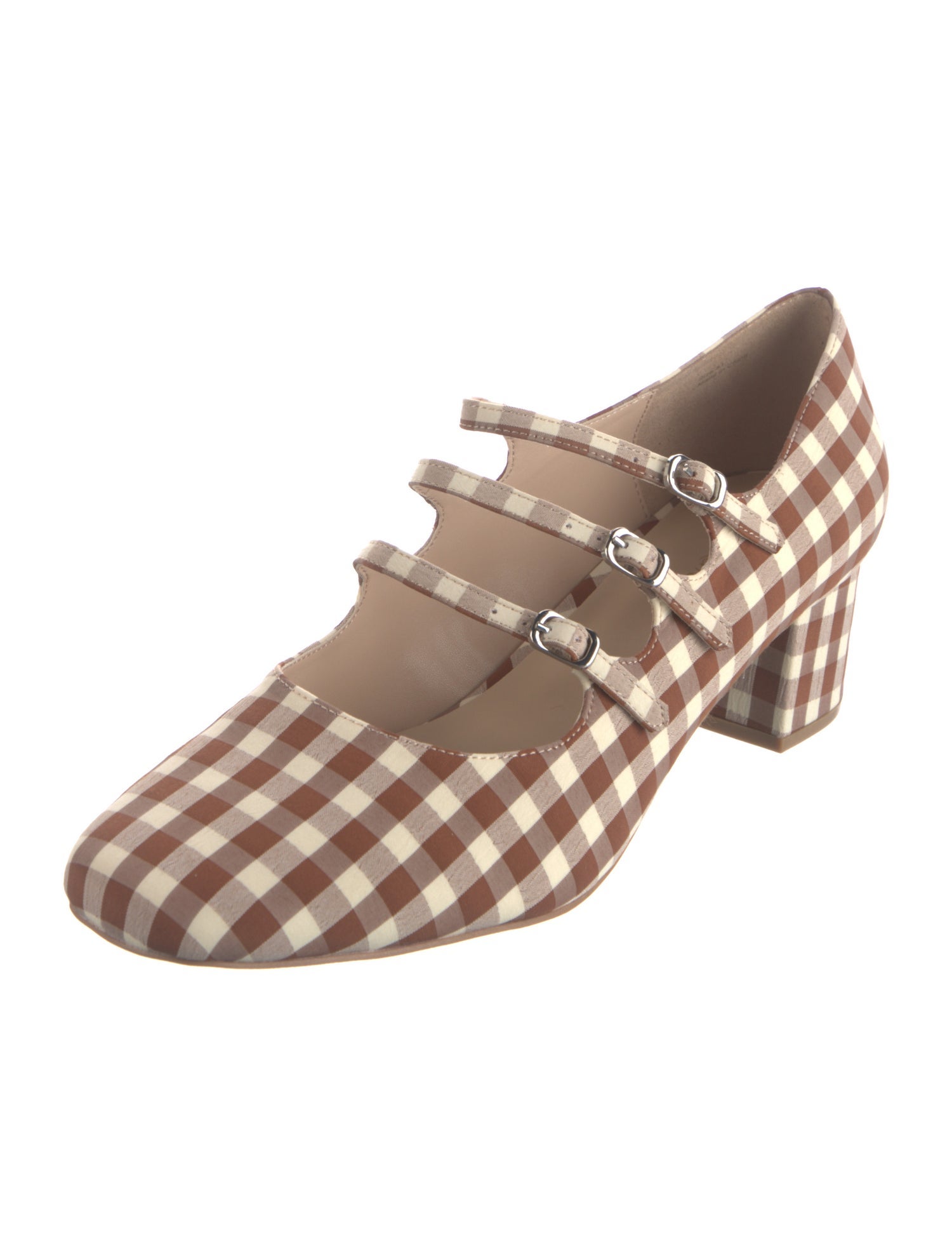 For Love & Lemons Plaid Print Mules