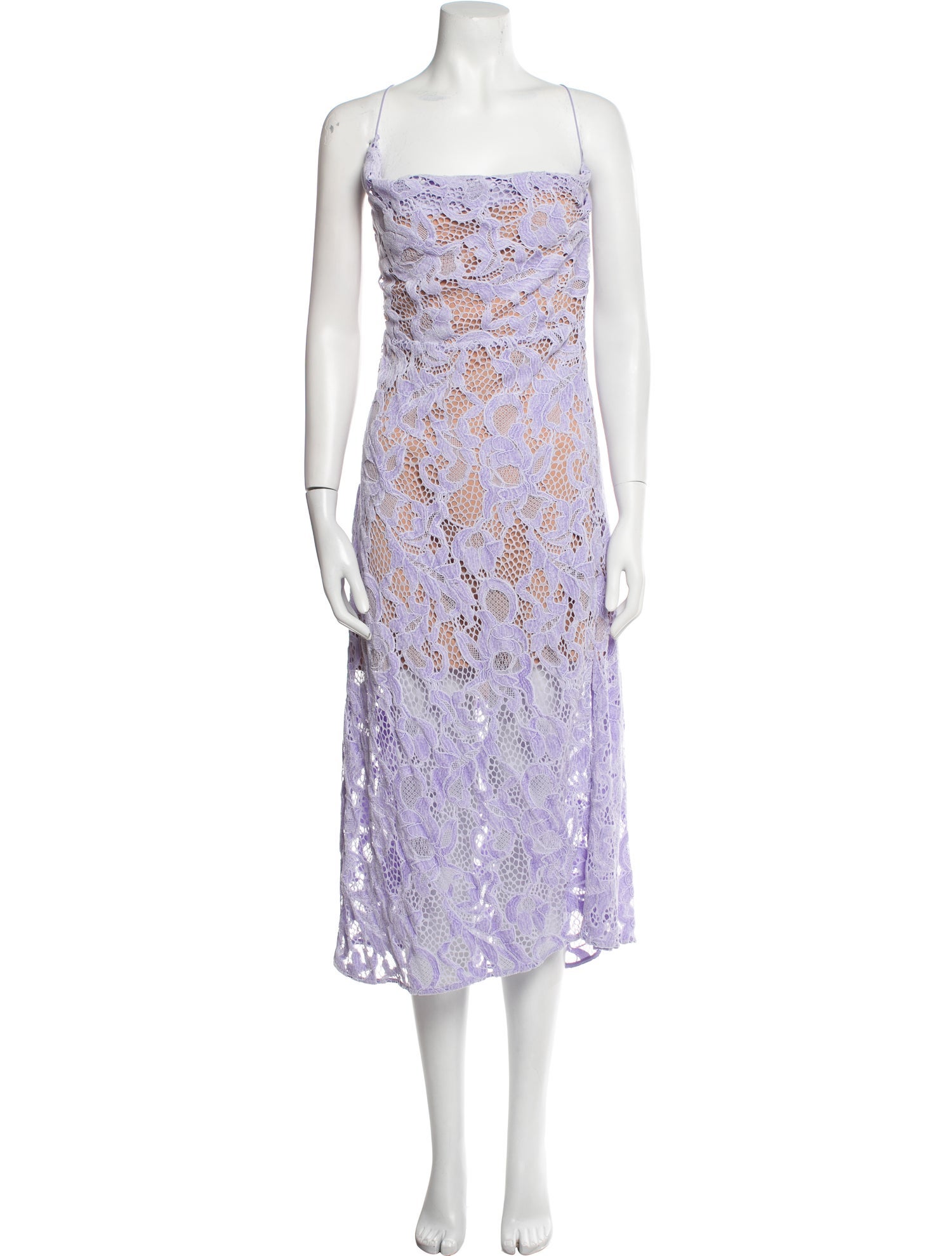 For Love & Lemons Floral Print Long Dress