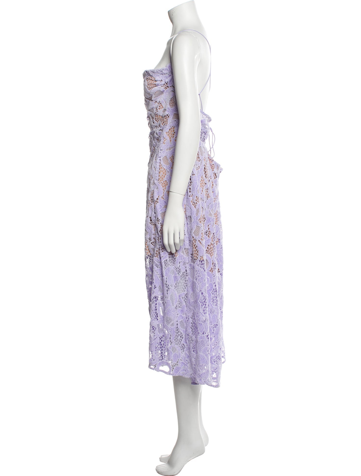 For Love & Lemons Floral Print Long Dress