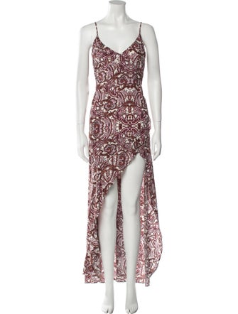 For Love & Lemons Paisley Print Long Dress