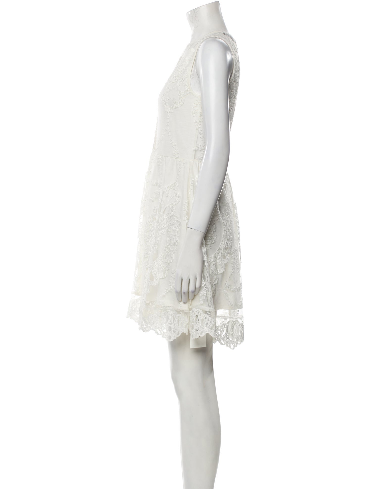 For Love & Lemons Crew Neck Mini Dress