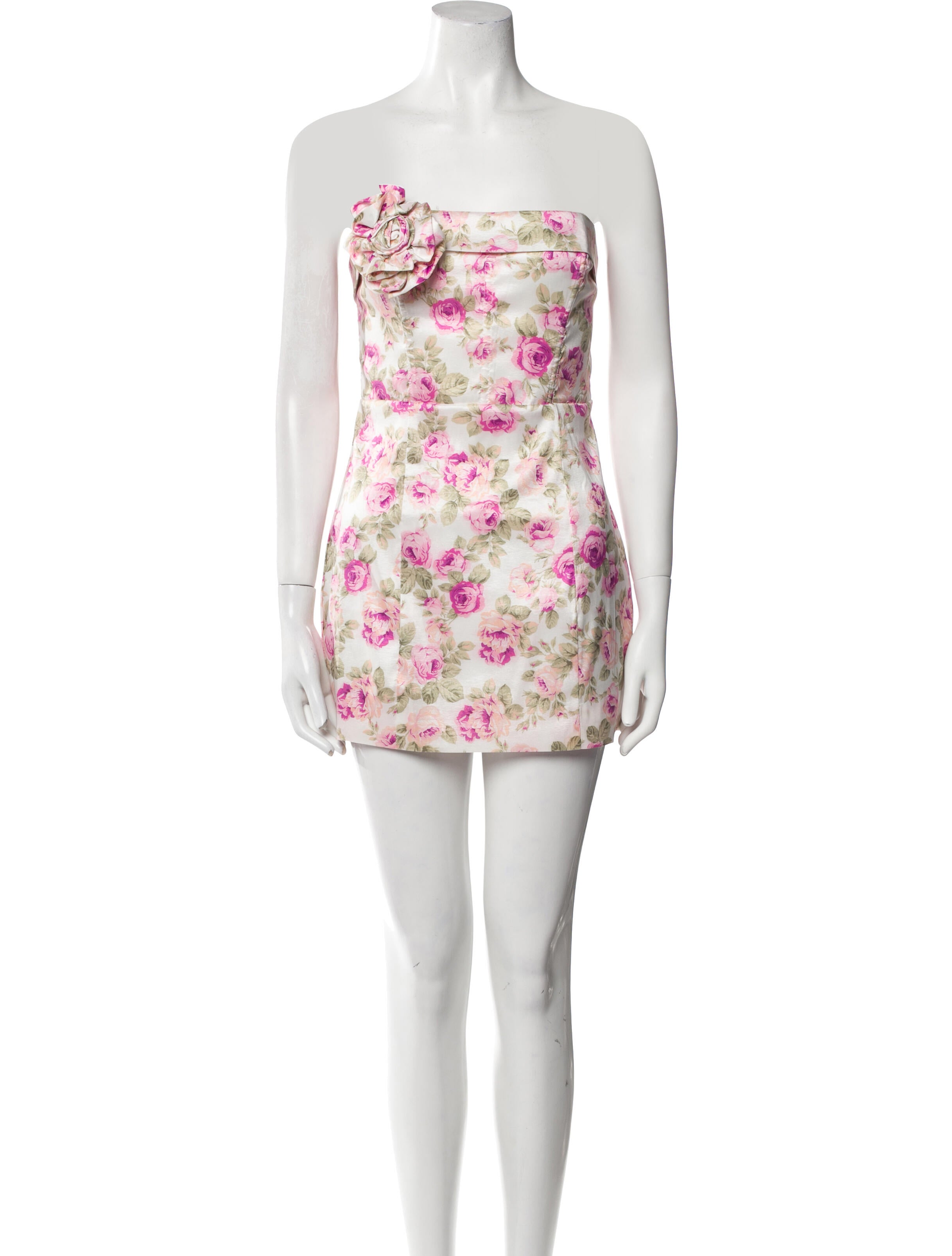 For Love & Lemons Floral Print Mini Dress