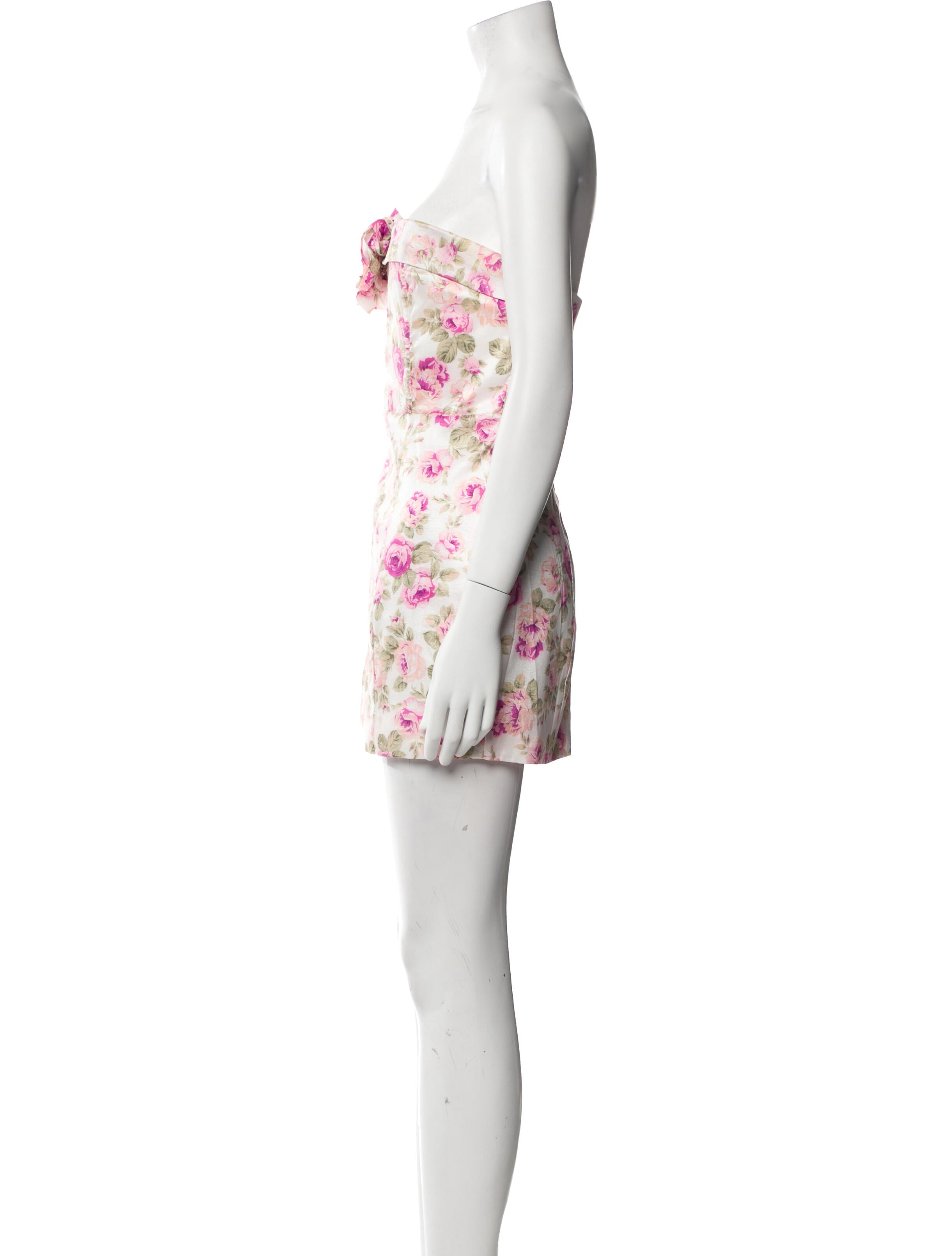 For Love & Lemons Floral Print Mini Dress