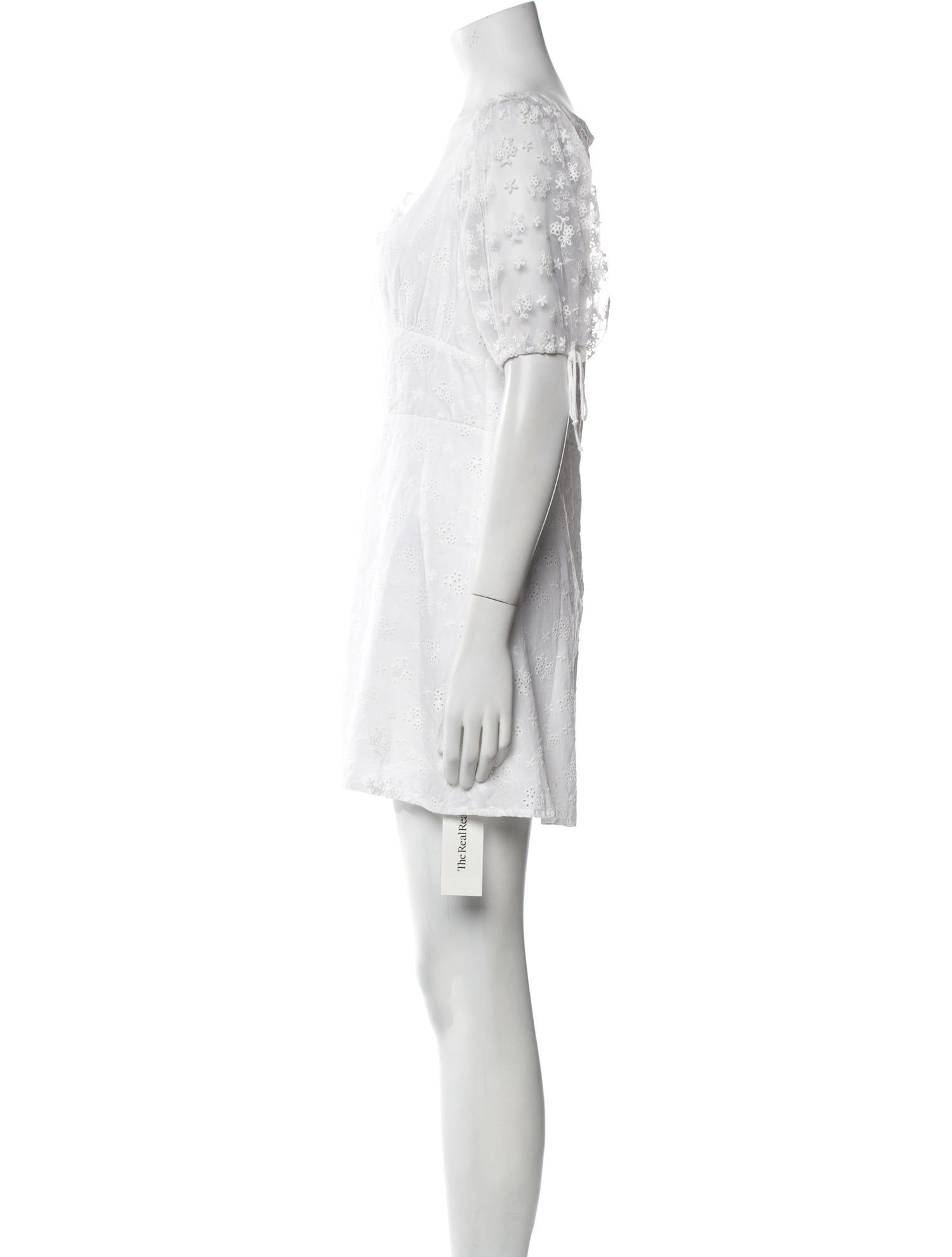 For Love & Lemons V-Neck Mini Dress