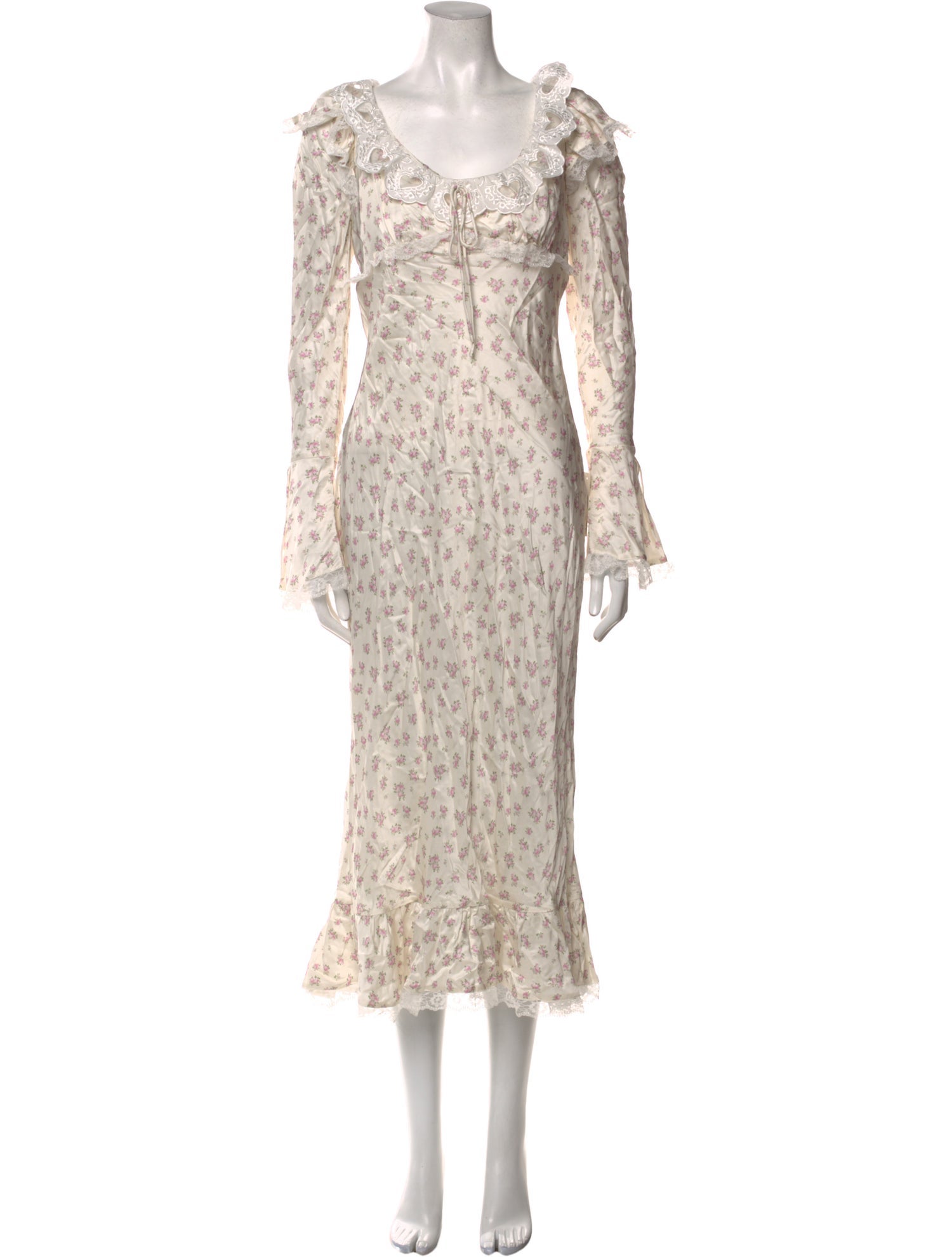 For Love & Lemons Floral Print Long Dress