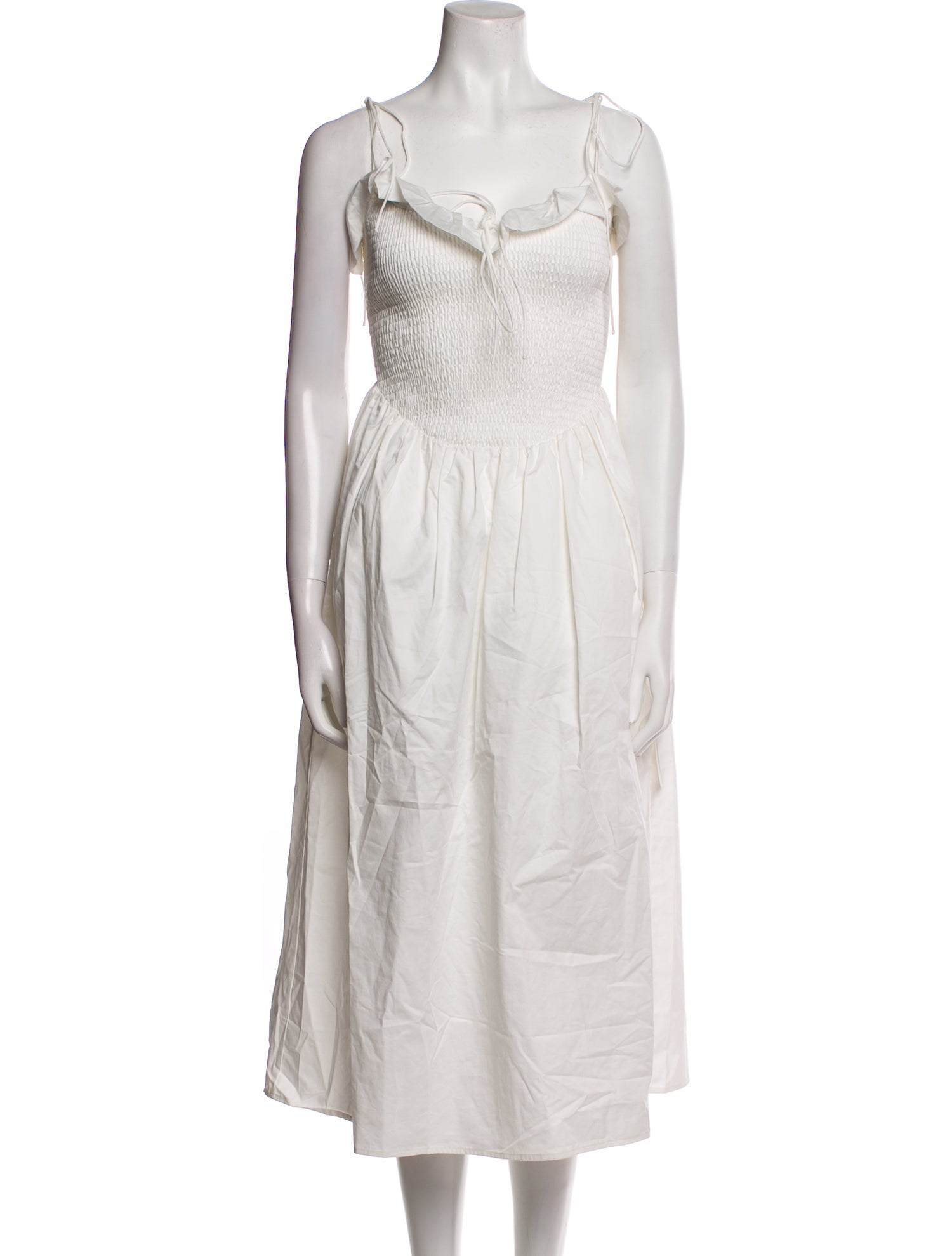 For Love & Lemons Square Neckline Midi Length Dress