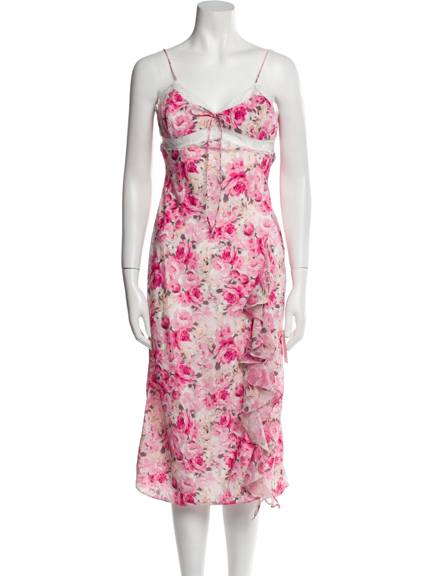 For Love & Lemons Floral Print Midi Length Dress w/ Tags