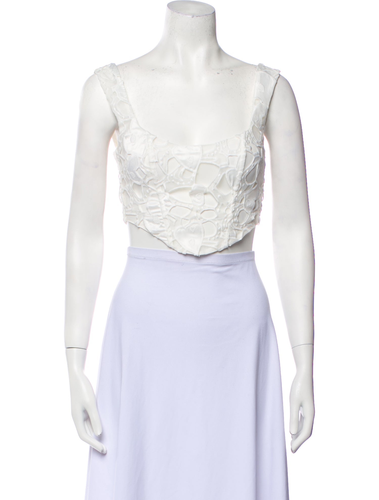 For Love & Lemons Square Neckline Sleeveless Crop Top w/ Tags