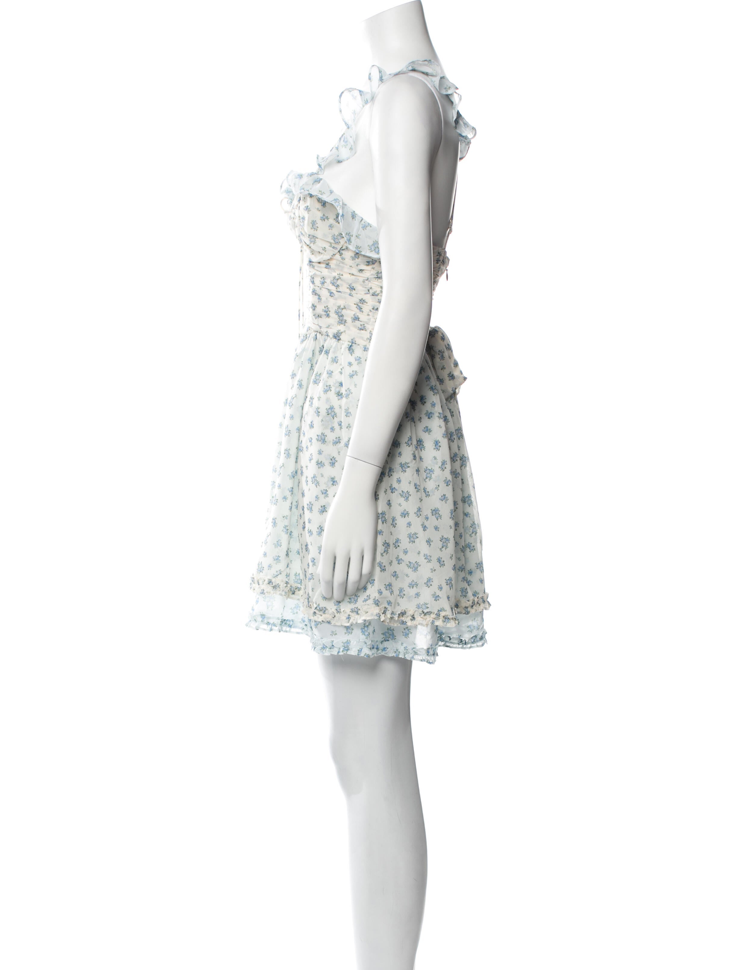 For Love & Lemons Floral Print Mini Dress w/ Tags