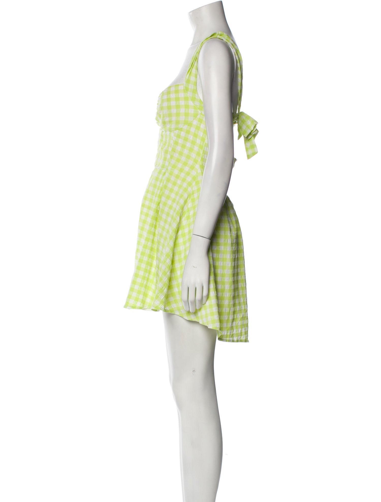 For Love & Lemons Plaid Print Mini Dress