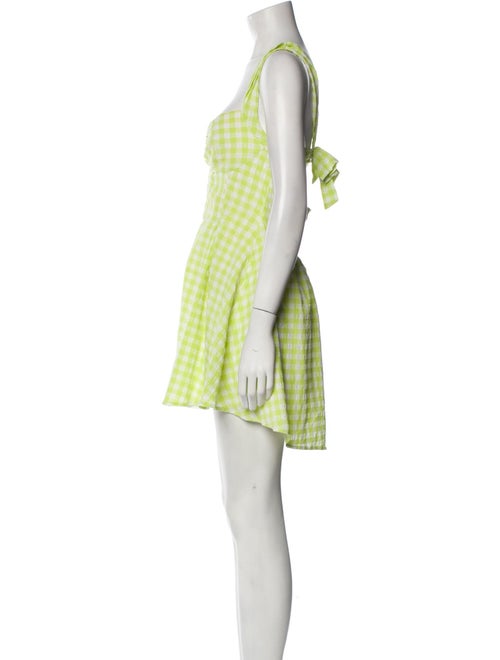 For Love & Lemons Plaid Print Mini Dress
