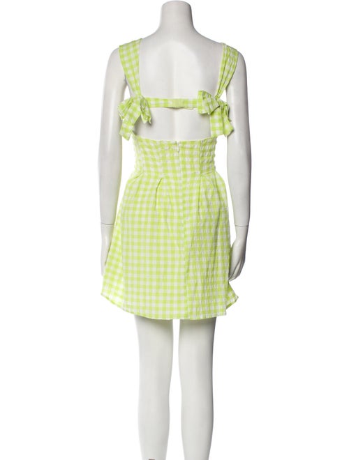 For Love & Lemons Plaid Print Mini Dress