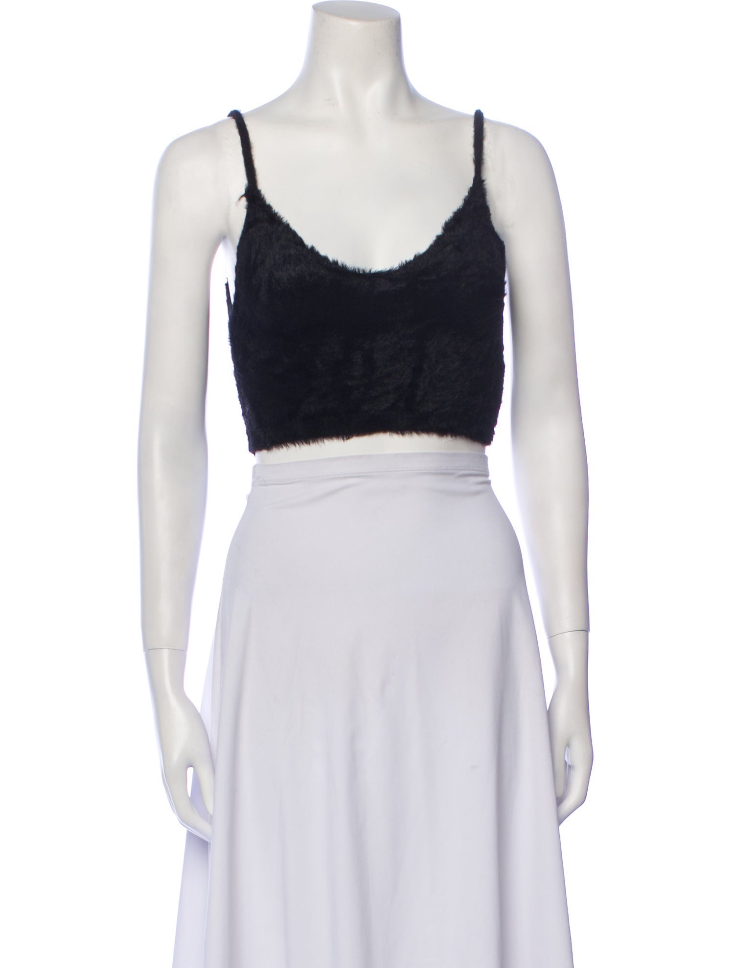 For Love & Lemons Scoop Neck Sleeveless Crop Top