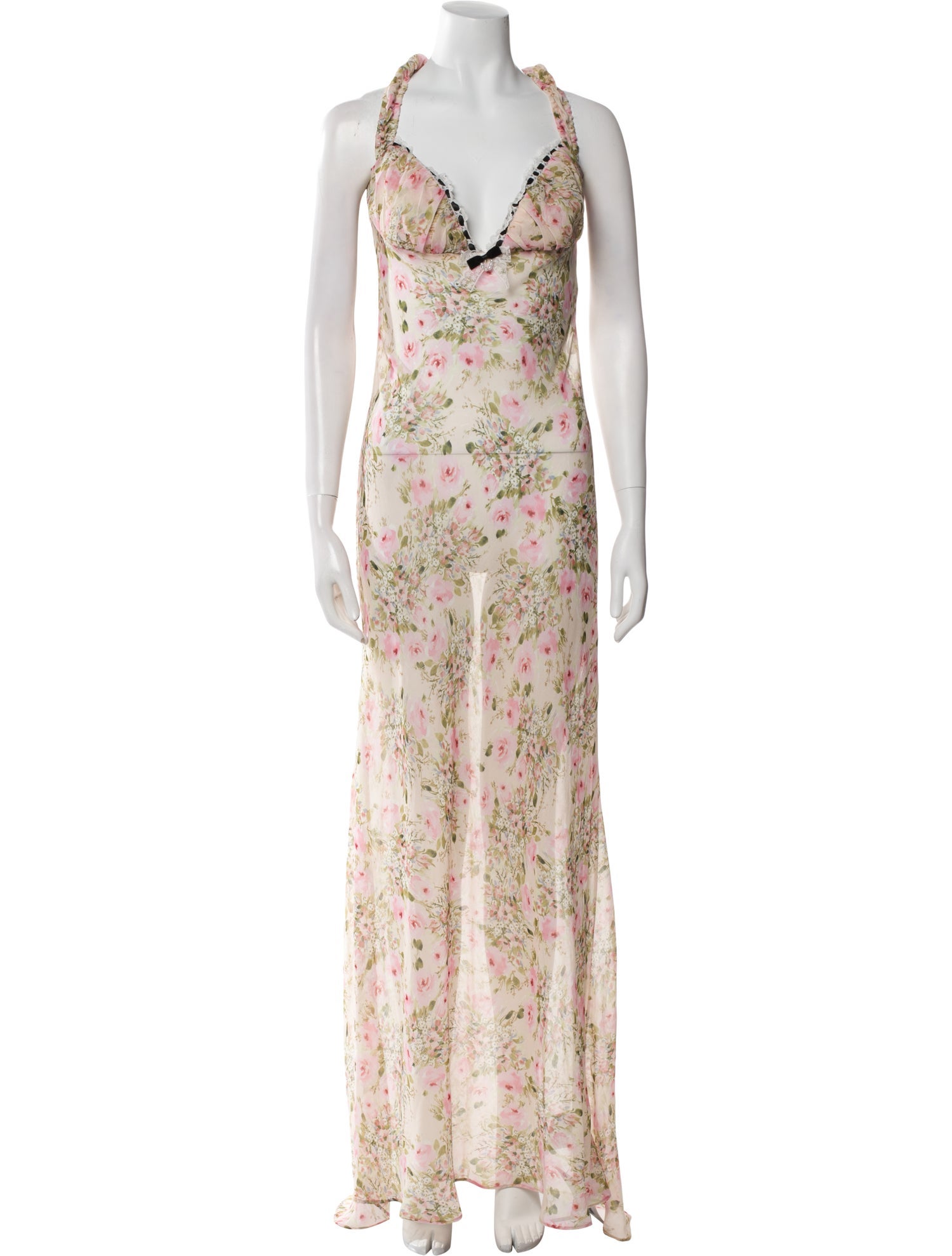 For Love & Lemons Floral Print Long Dress