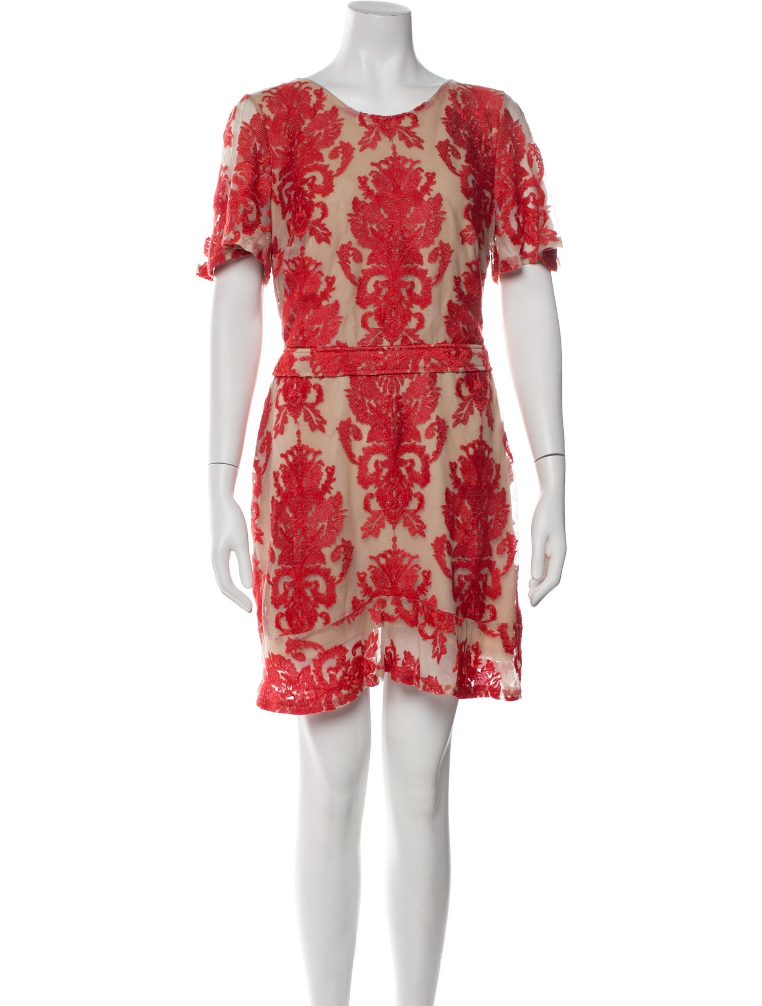 For Love & Lemons Floral Print Mini Dress