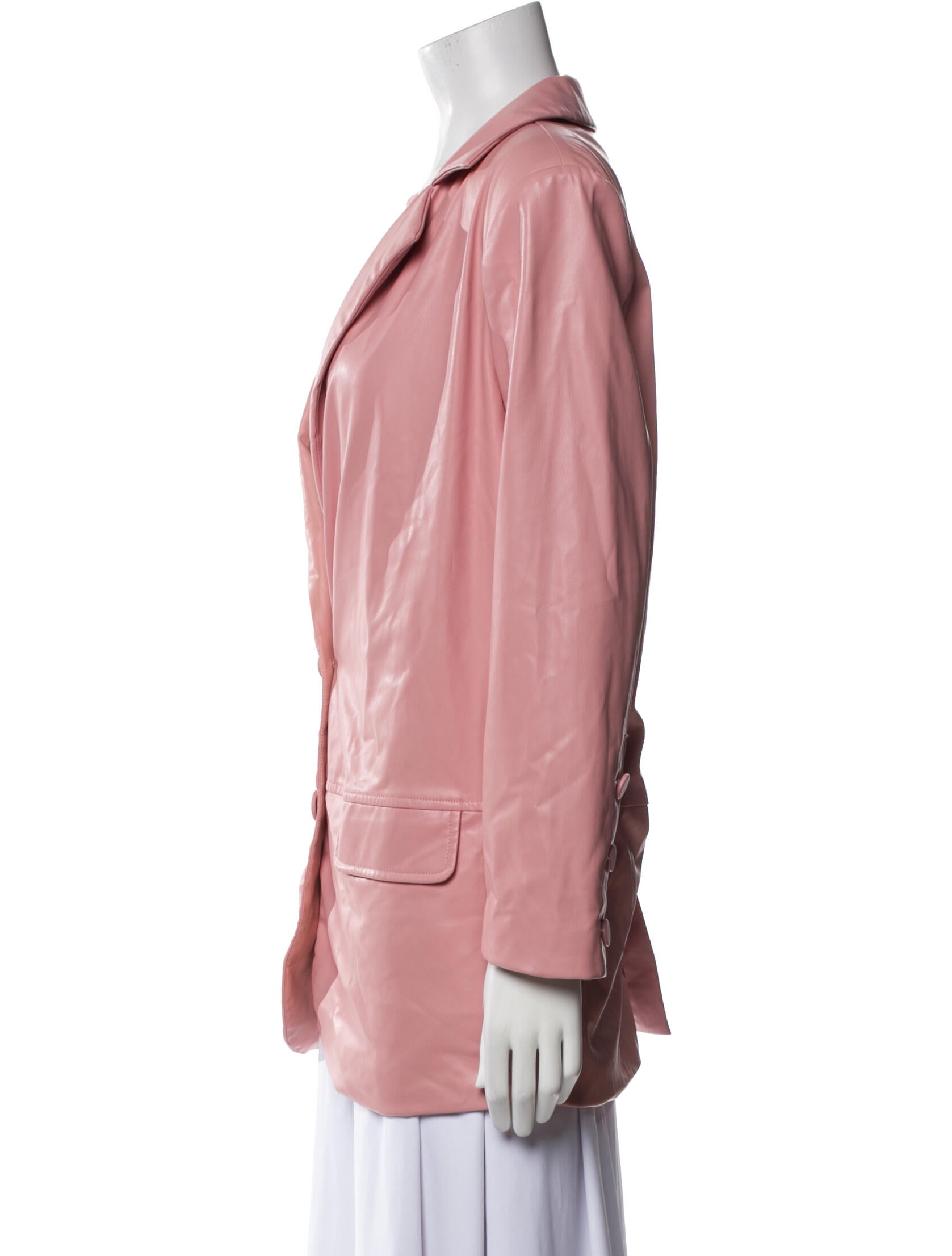 For Love & Lemons Faux Leather Blazer