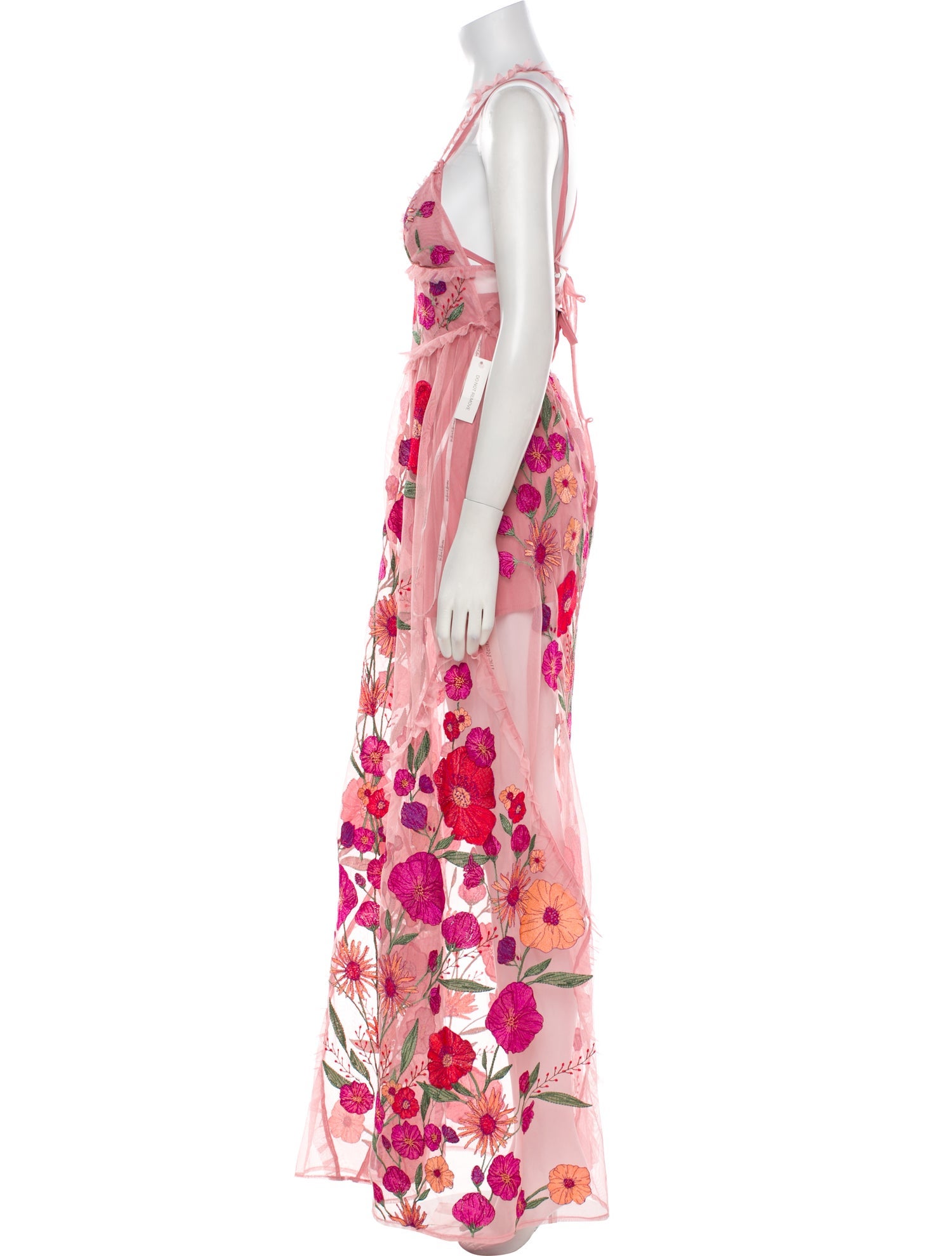 For Love & Lemons Floral Print Long Dress w/ Tags