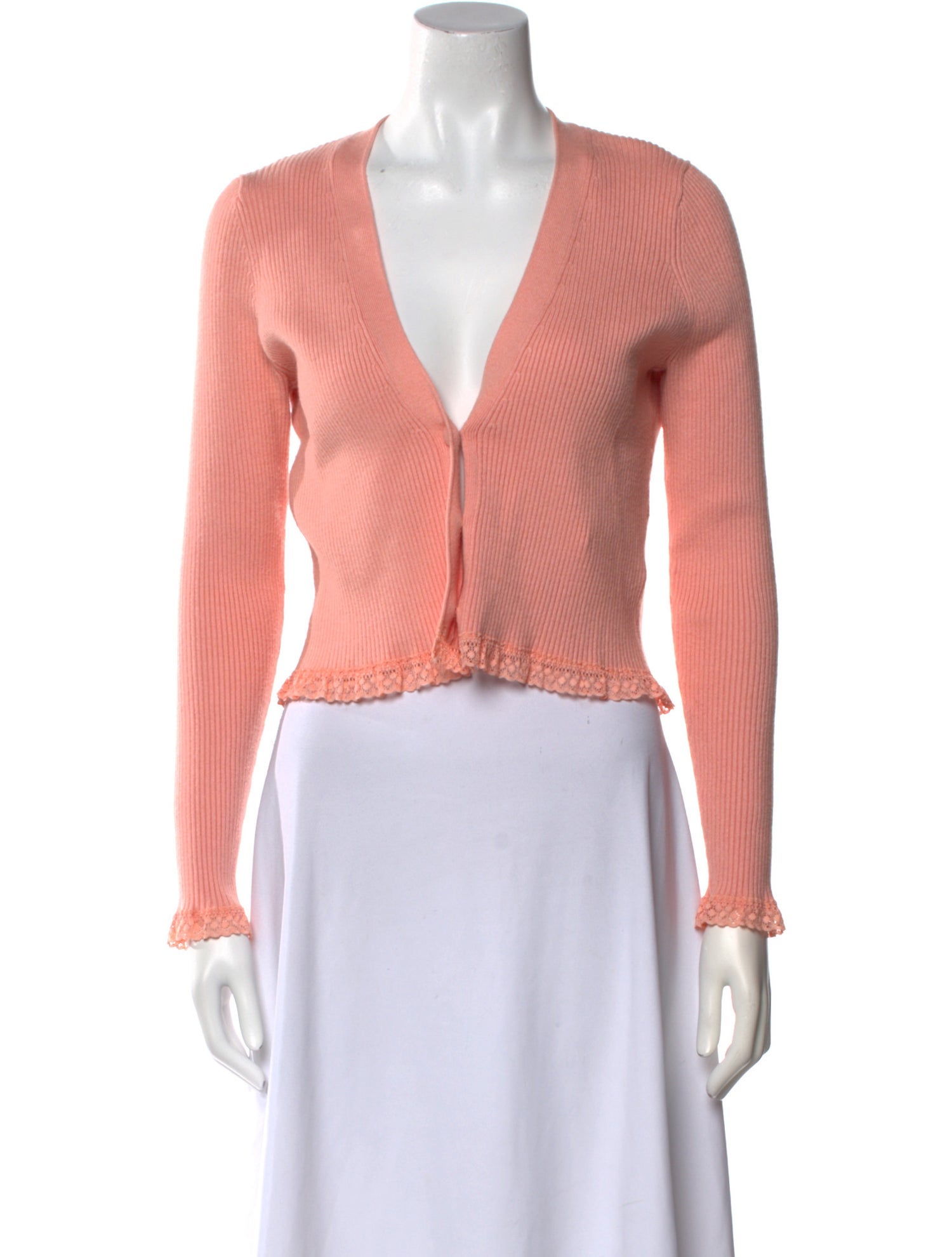 For Love & Lemons Plunge Neckline Sweater